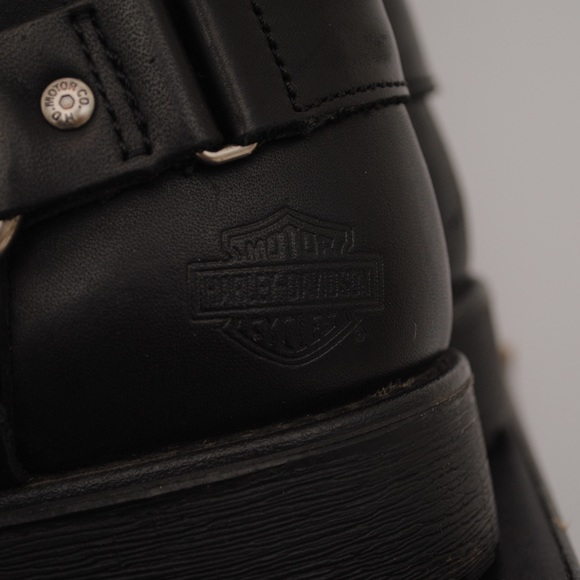 Harley Davidson Charleston Leather Boots D94232 Black Men's US 11.5 - Picture 4 of 16